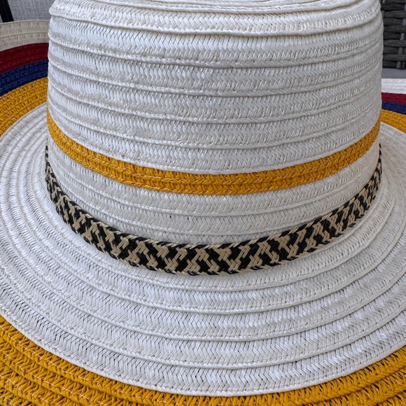 Stylish Multicolor Wide Brim Hat - Picture 2 of 5